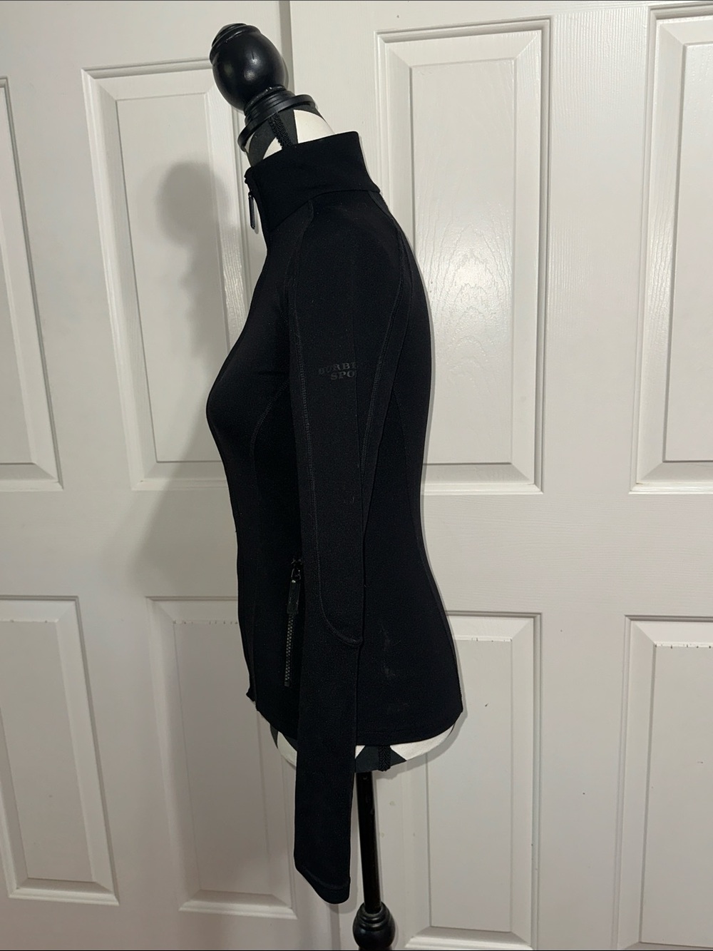 Burberry Sport Black Women's Full-Zip Jacket - Classic Active Layer - Picture 4 of 7